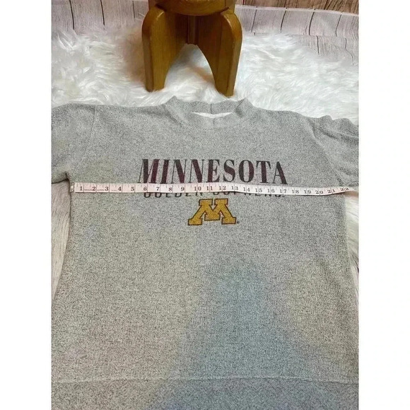 Minnesota Golden Gophers Mock Neck Sweatshirt Bottom Drawers Size M - Picture 6 of 7